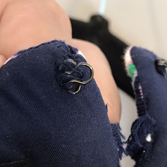 TALBOTS Textured Vibrant Stripe Mix Pattern Print Fringe Trim Shift Dress Sz 2P - Picture 11 of 12